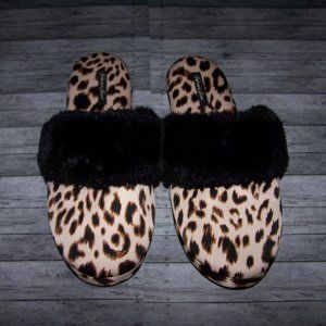 Victoria's Secret Animal Print Slippers House Shoes Large